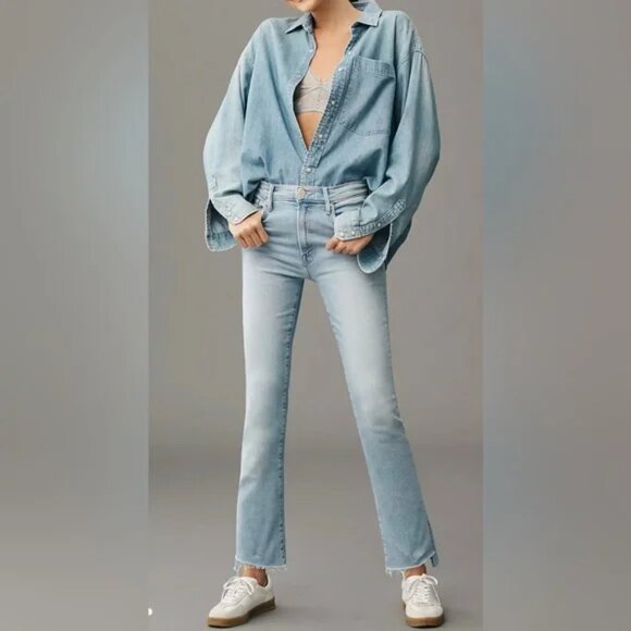 LIL Mother Jeans Insider Crop StepFray Limited Edition Size 32 - Modified Crop - Picture 11 of 11